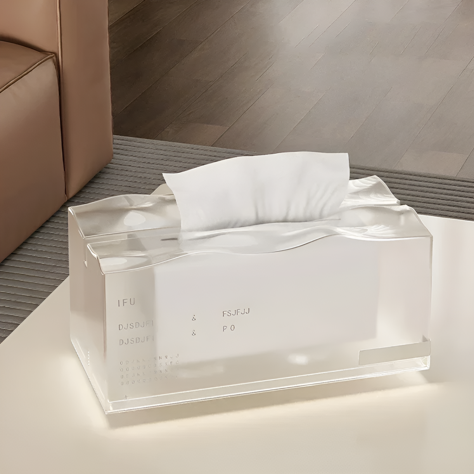 Boîte à mouchoirs en acrylique Freska