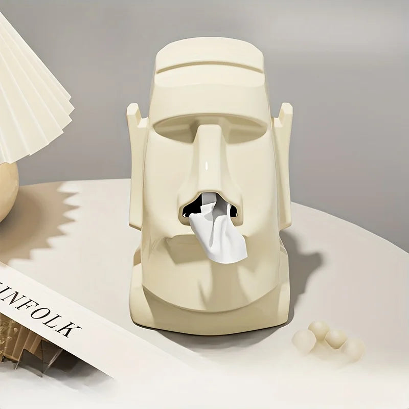 Boîte à mouchoirs Moai Tiki