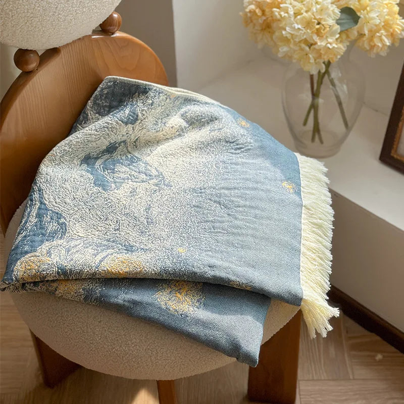 Couverture Patchwork Lune