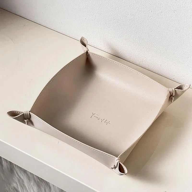 Plateau Décoratif en Cuir Camden