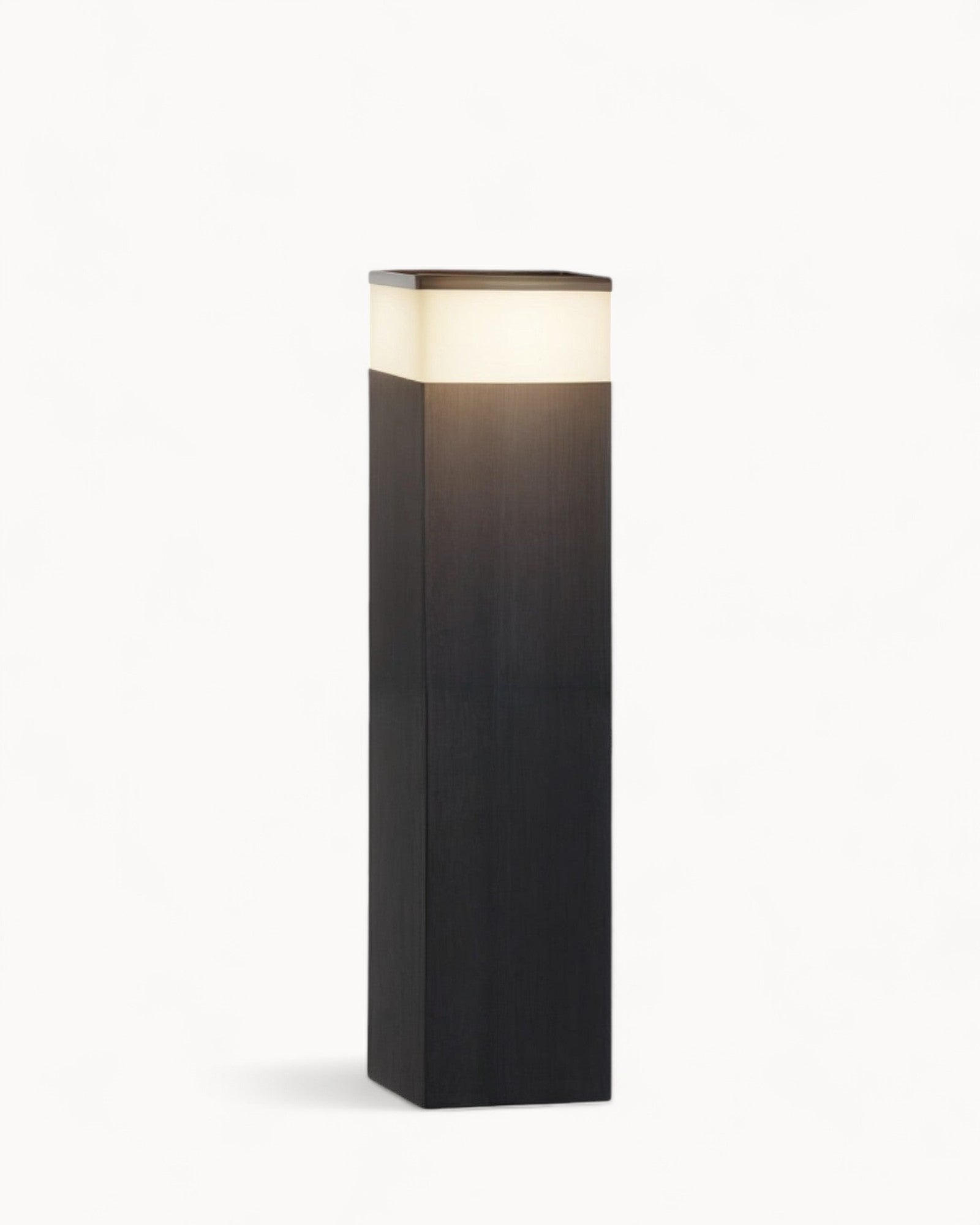 Lyshem | Lampe extérieure rectangulaire en métal – LED lumière chaude – solaire IP65 résistante aux intempéries