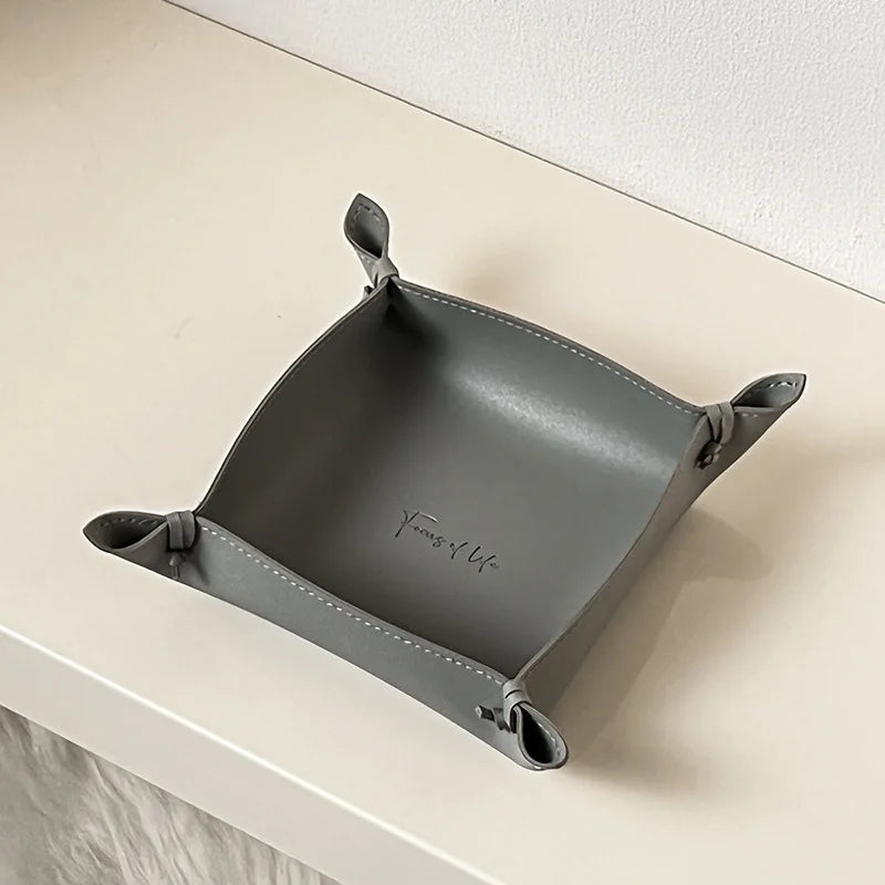 Plateau Décoratif en Cuir Camden