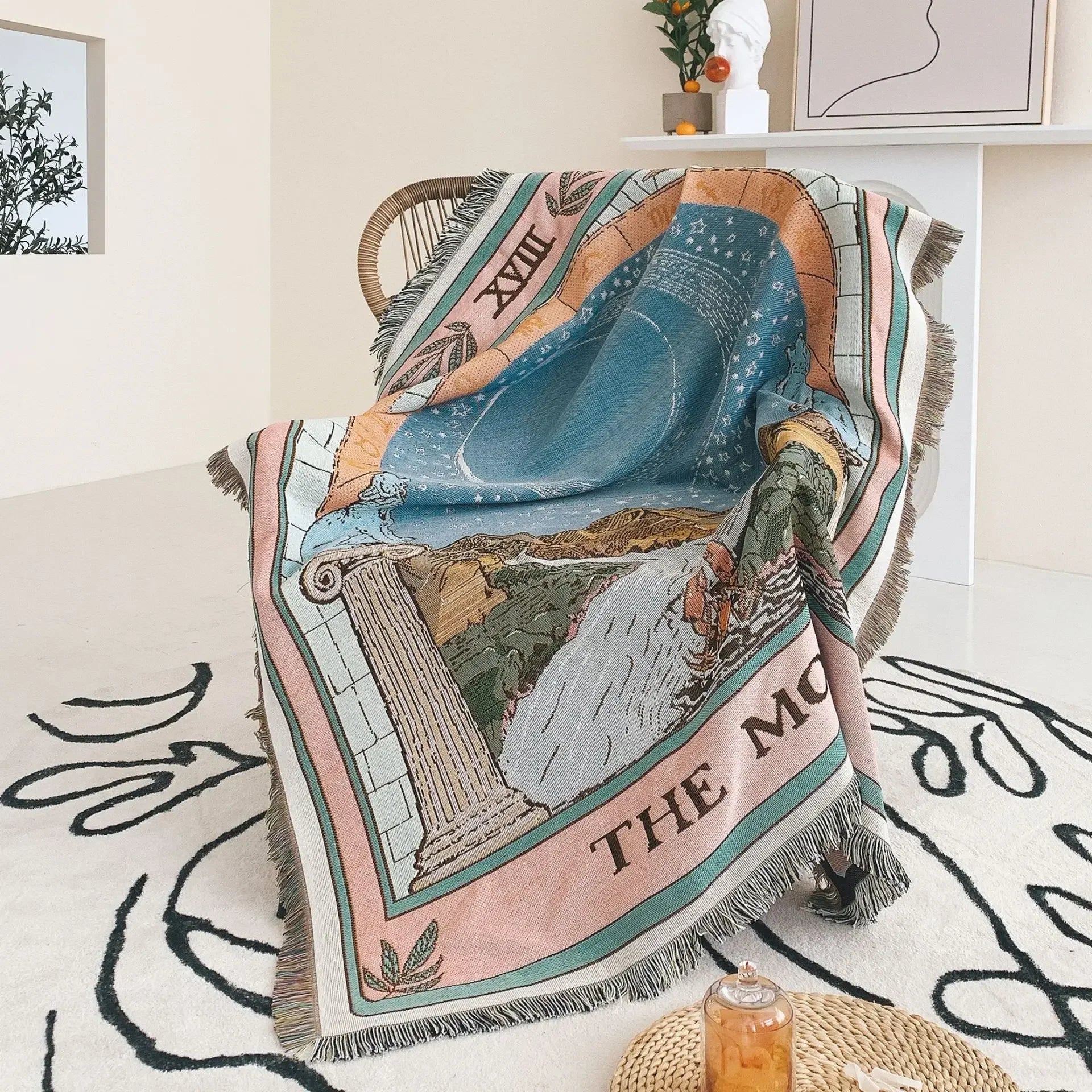 Couverture Throw Voyage Lunaire