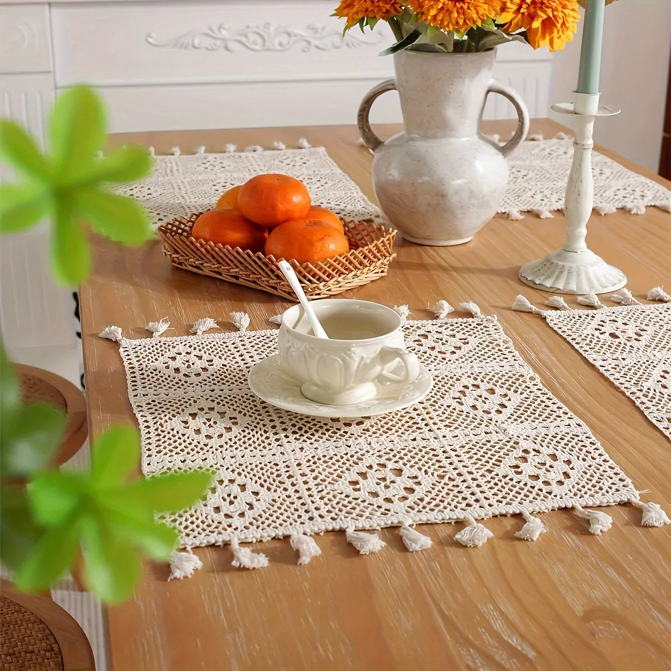 Sets de Sous-Verres Emly au Crochet