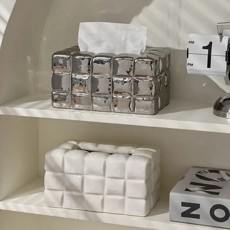 Boîte à mouchoirs Puffer Cube