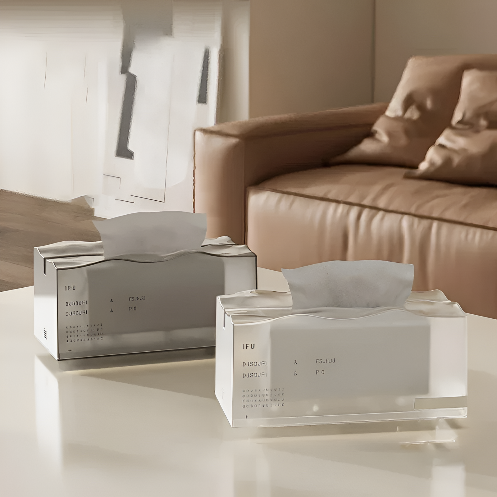 Boîte à mouchoirs en acrylique Freska