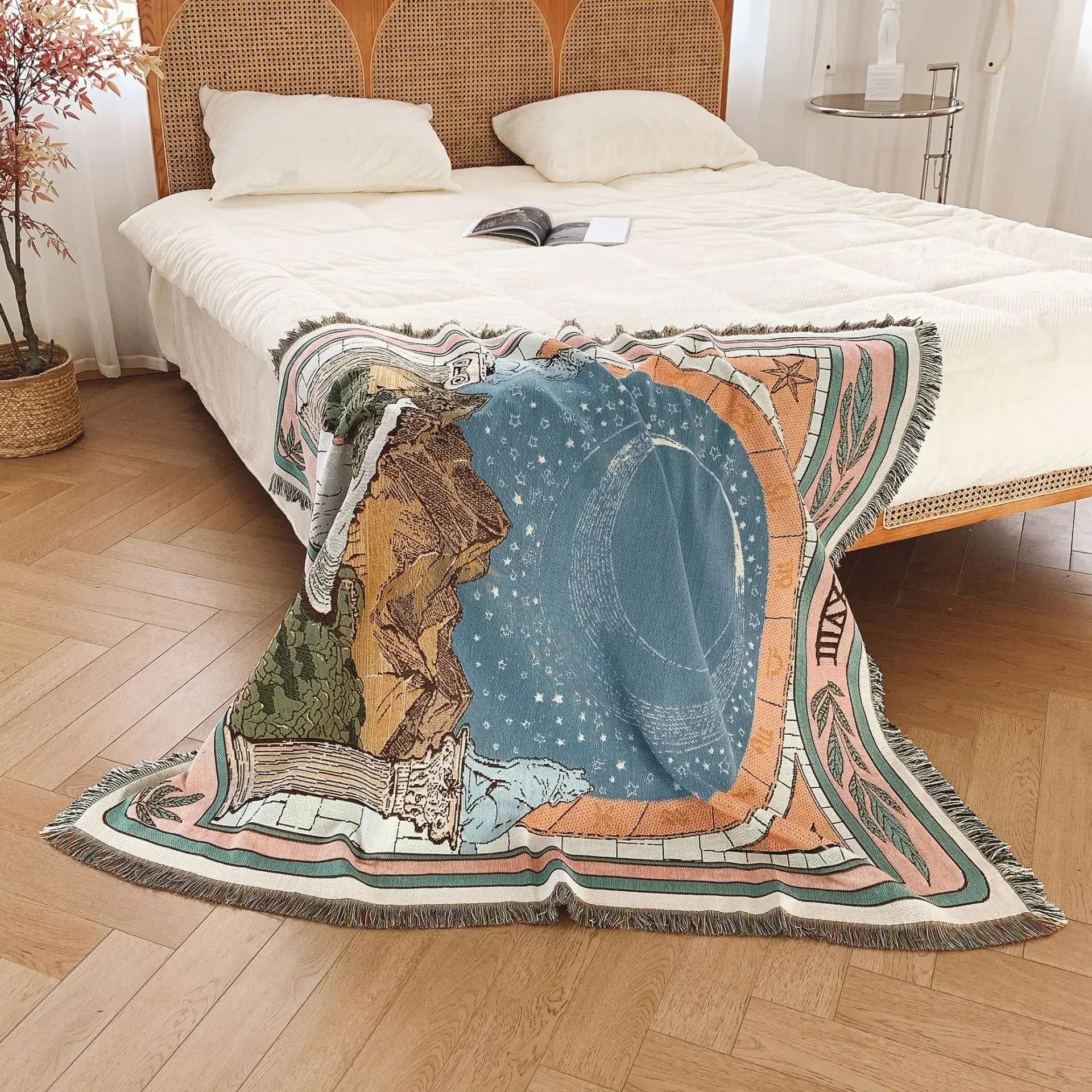 Couverture Throw Voyage Lunaire