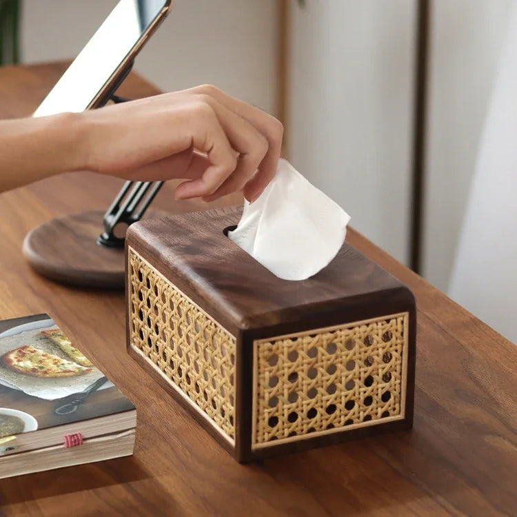 Boîte à mouchoirs Alfred en treillis