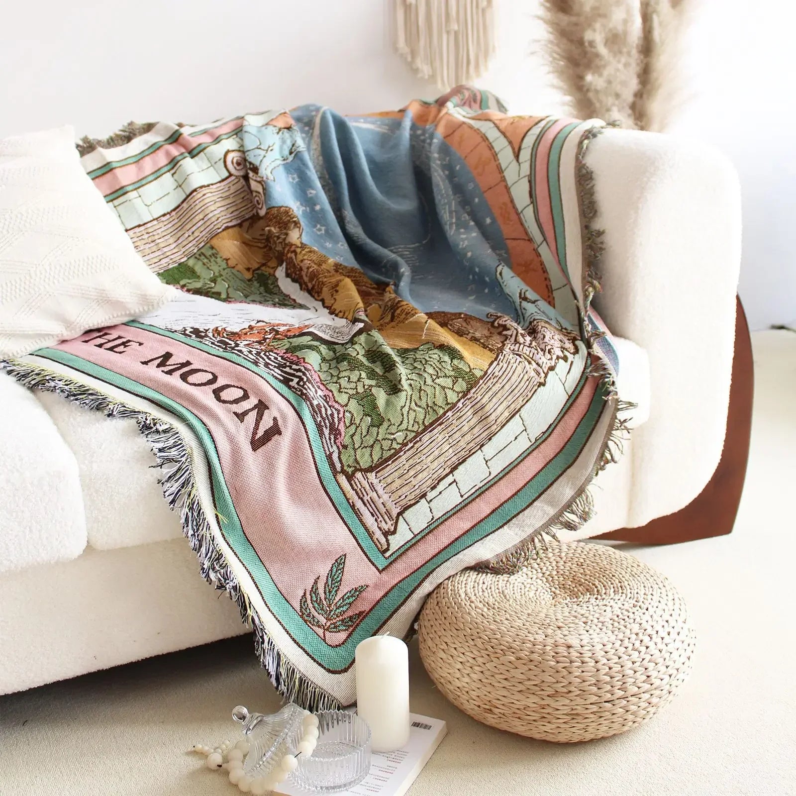 Couverture Throw Voyage Lunaire