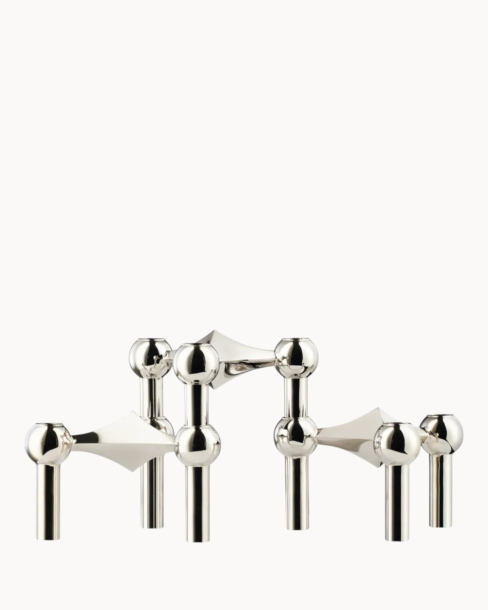 Maieau | Bougeoirs sculpturaux – métal raffiné – 3 pièces