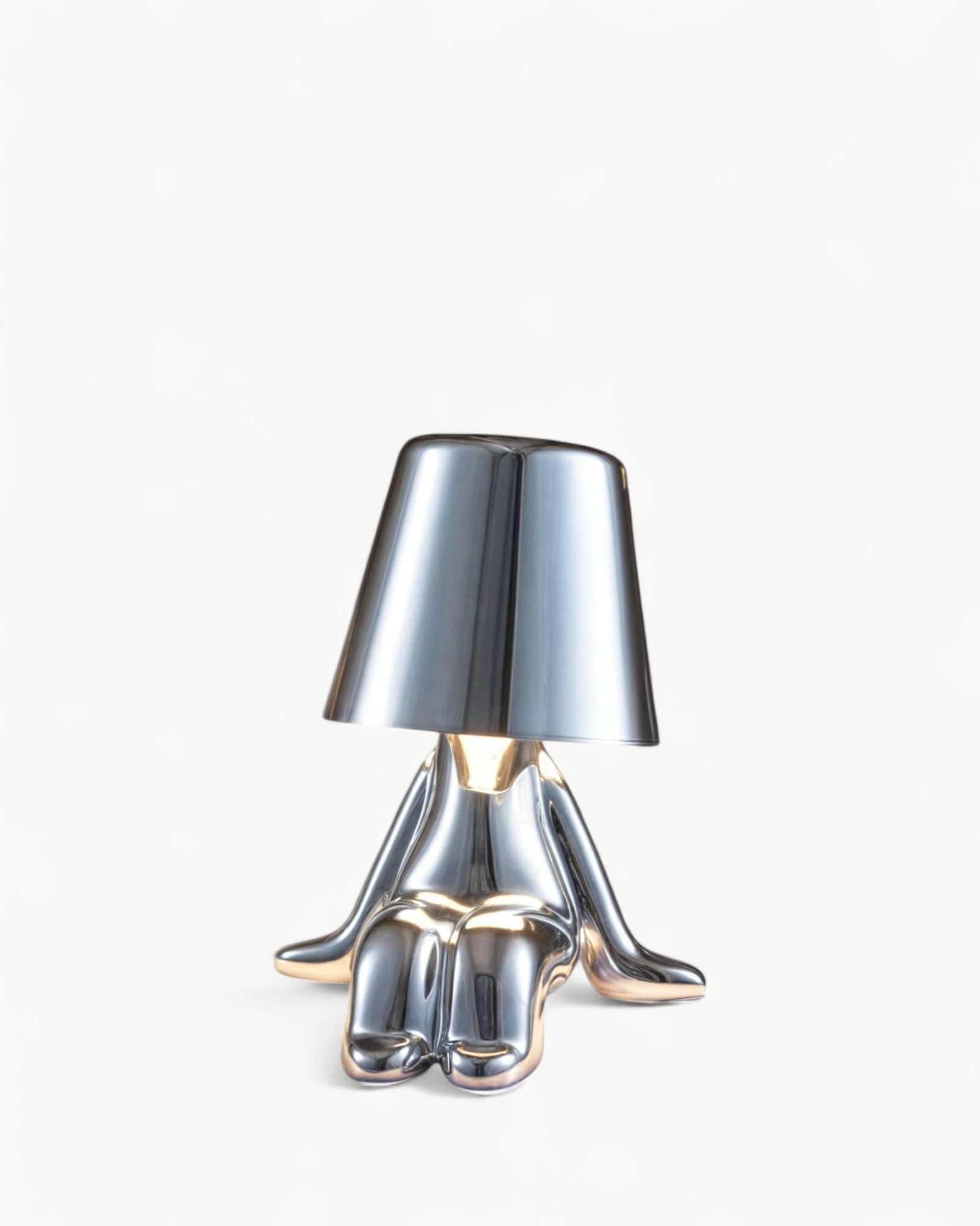 Tidpur | Lampe de table USB rechargeable – dorée – dimmable