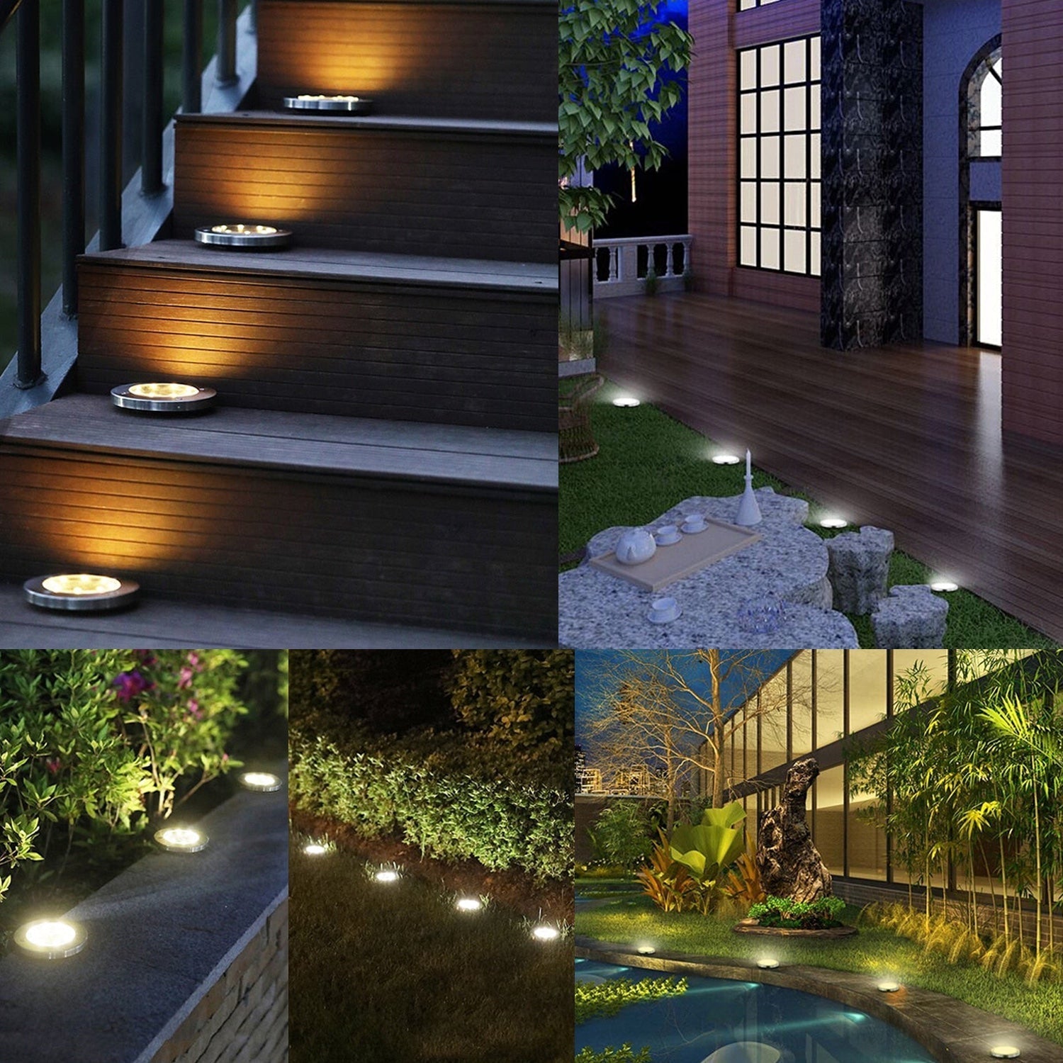 Varhem | Lampes de jardin solaires LED – étanches IP65 – ambiance automatique