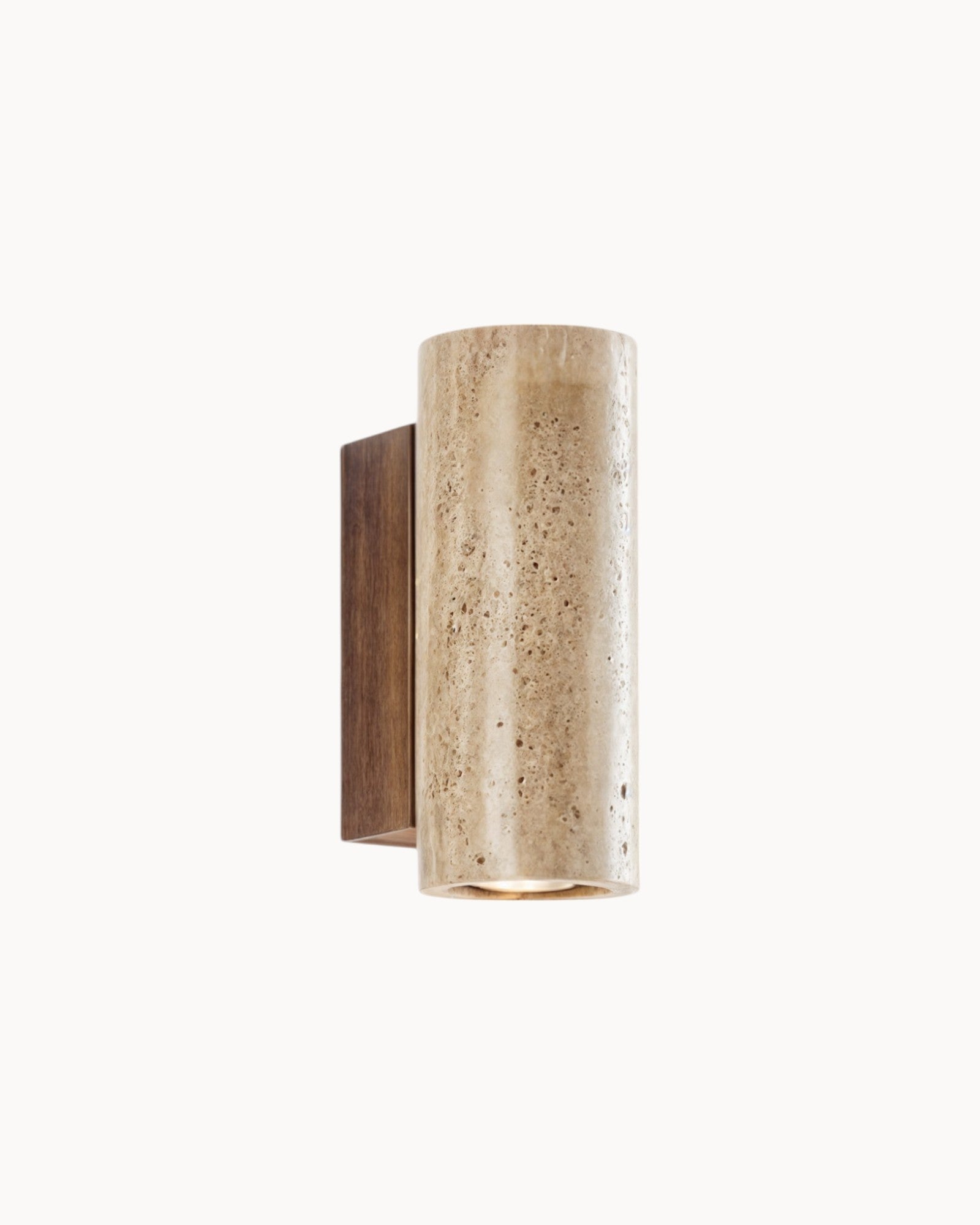 Douce Lind | Applique en Pierre Naturelle – Socle en Bois – Design Élégant