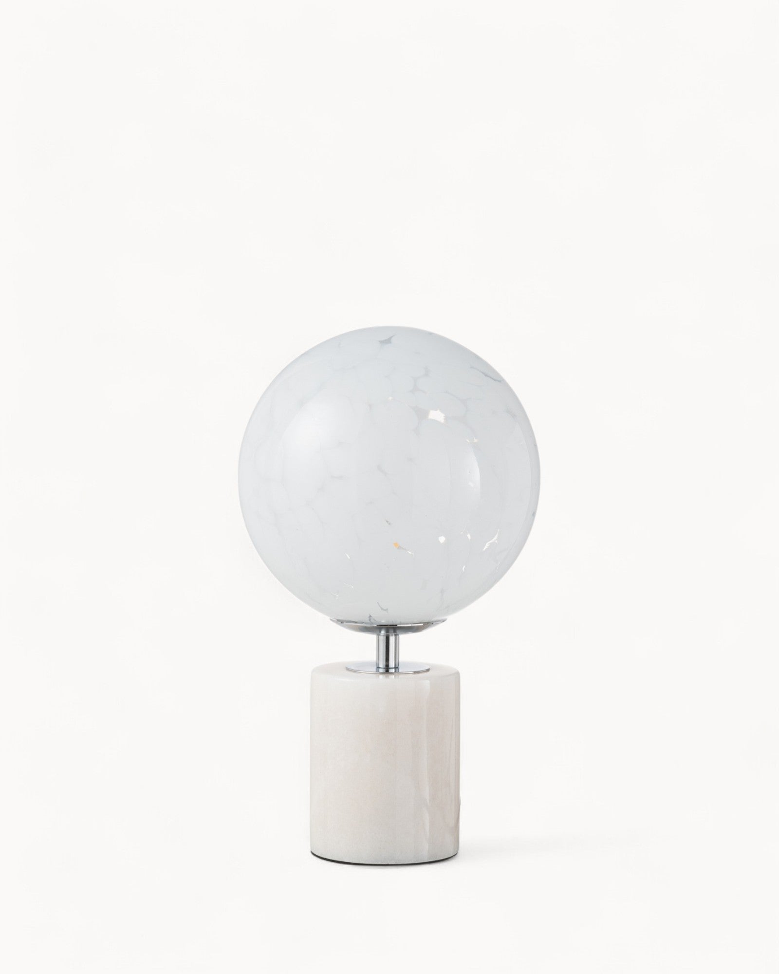 Ljueur | Lampe de table élégante – design scandinave – verre blanc