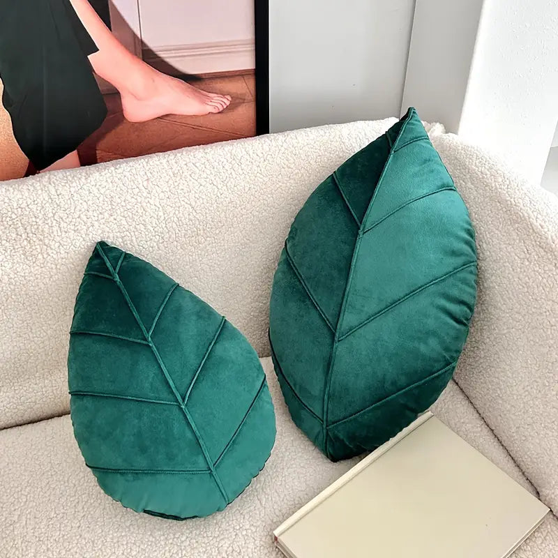 Coussin décoratif en forme de feuille de Verdaine