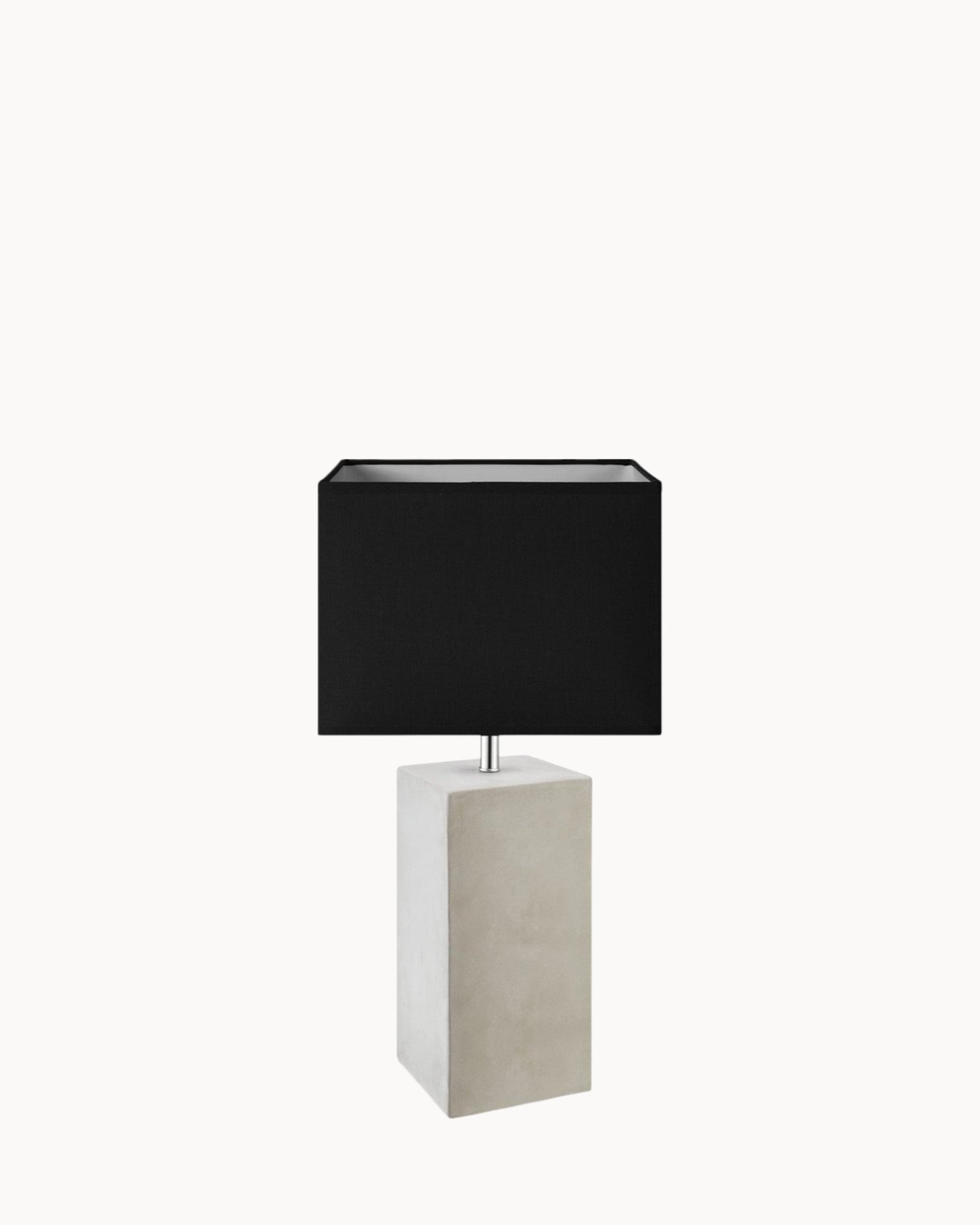 Chic Nord | Lampe de table – style industriel – abat-jour en tissu noir