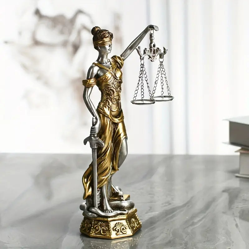 Figurine Sculptée de la Justice