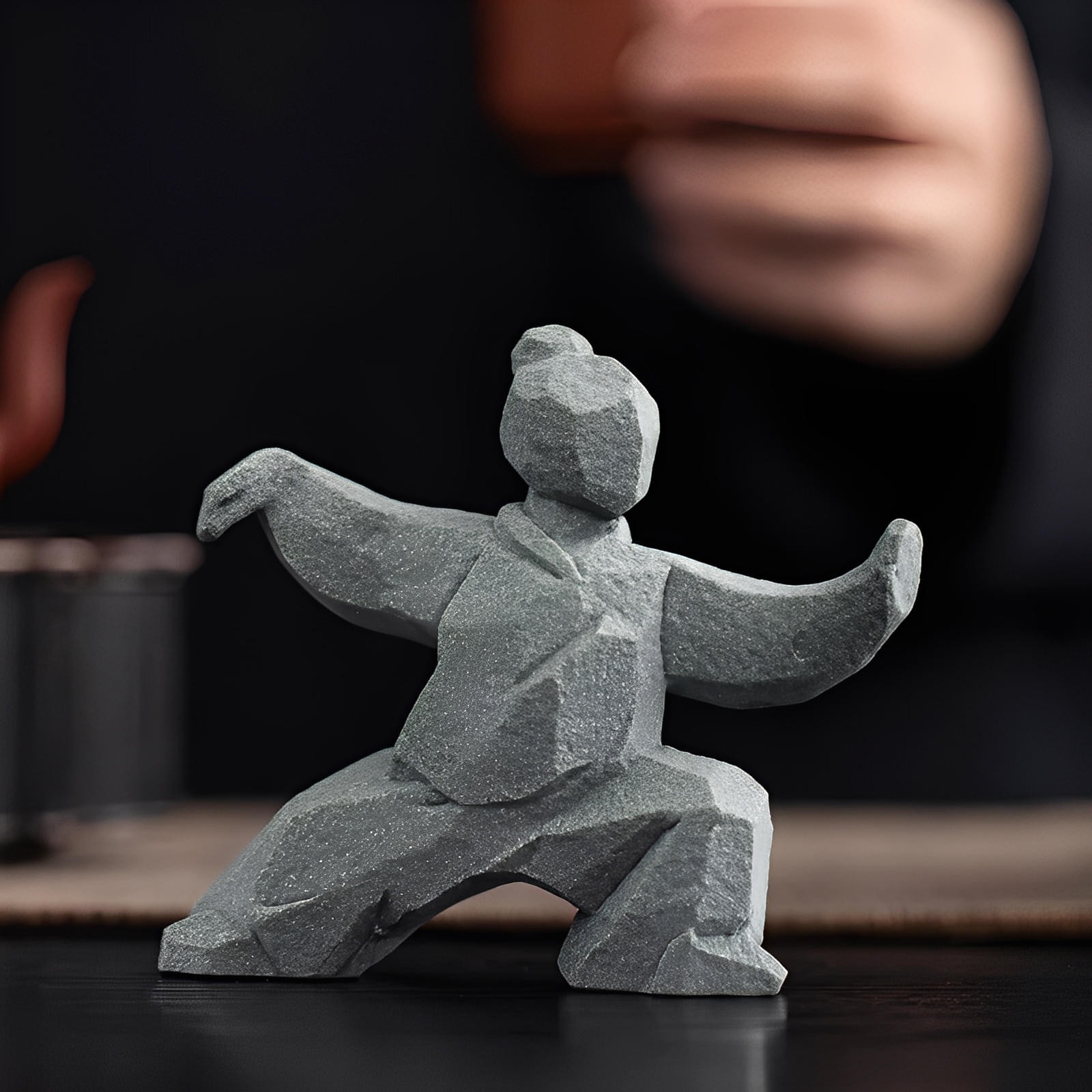 Figurines en Pierre de Flux Wushu