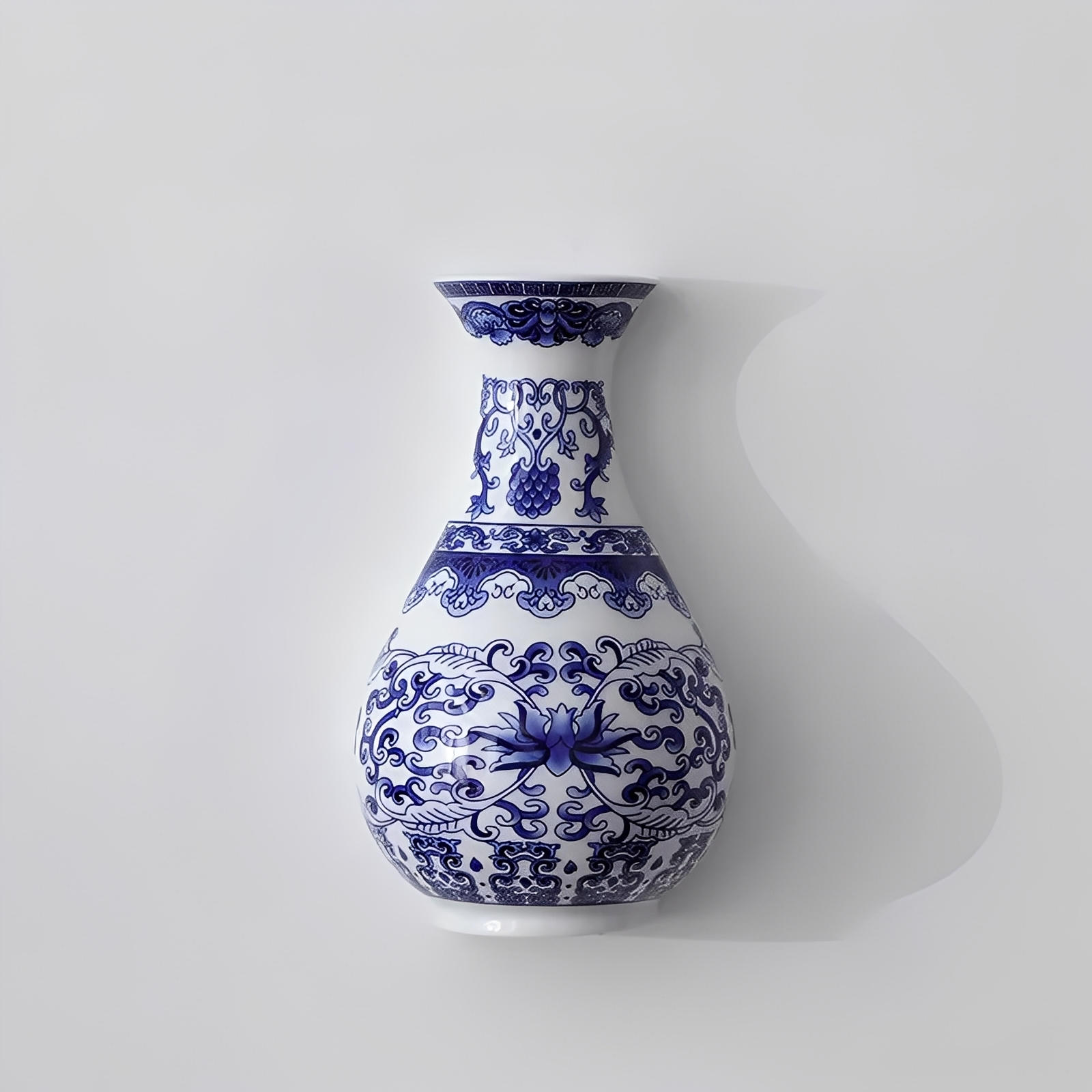 Vase mural en céramique Lotus