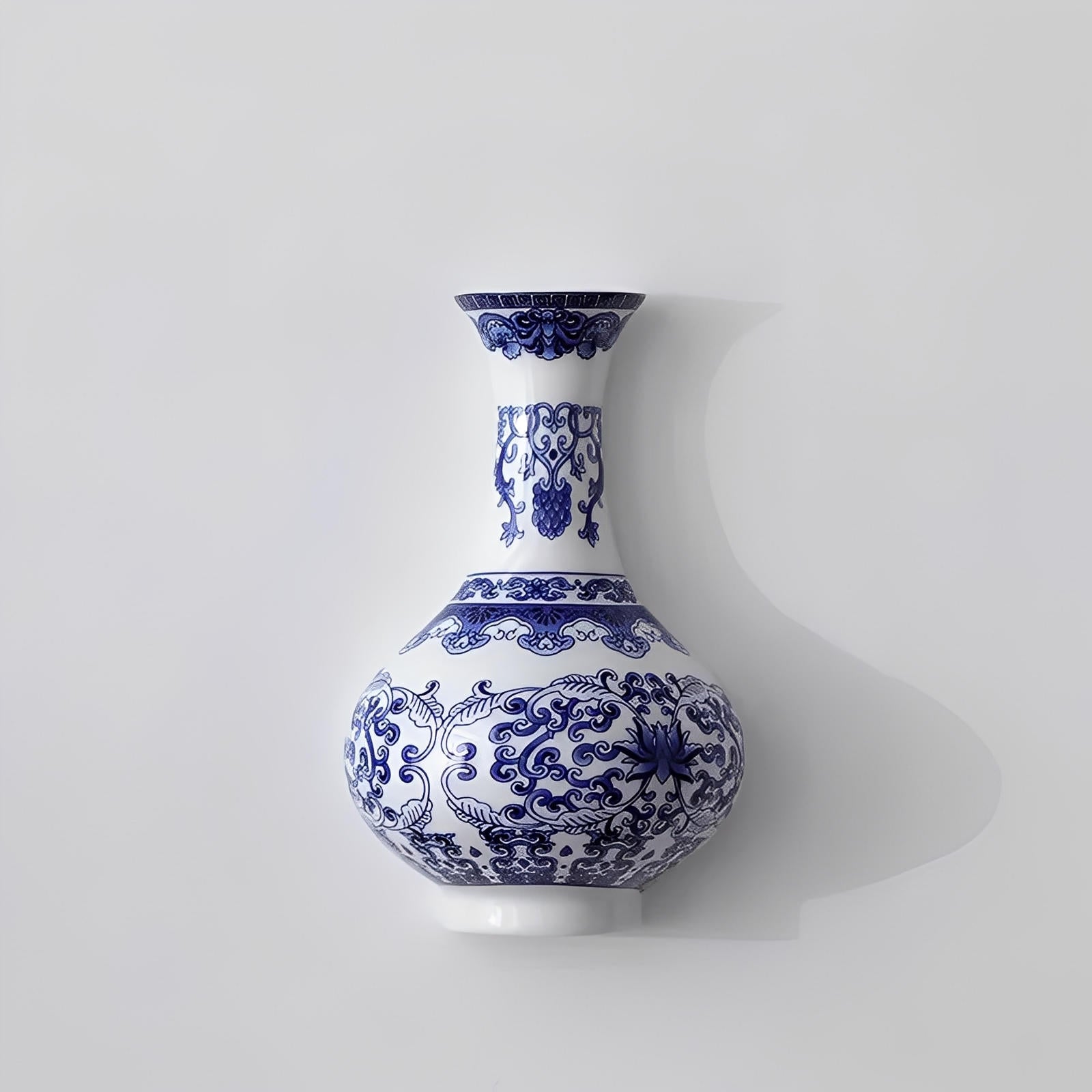 Vase mural en céramique Lotus
