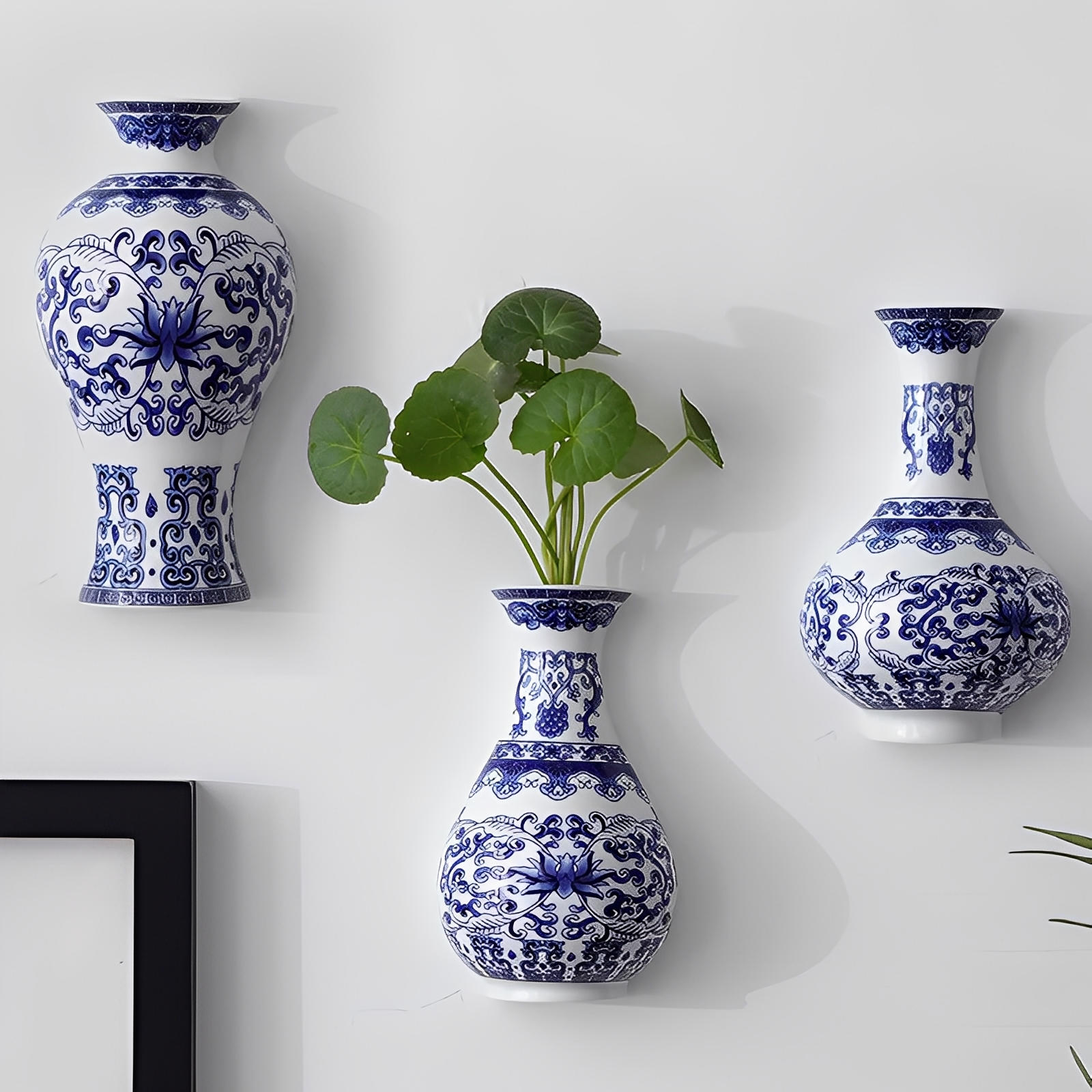 Vase mural en céramique Lotus