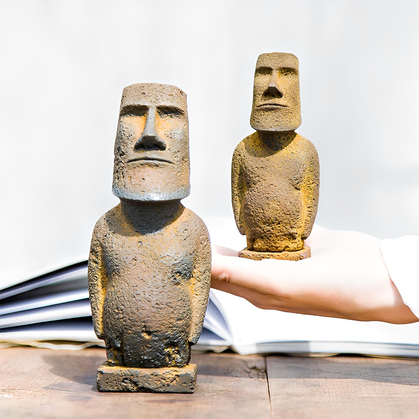Figurines en Pierre Moai Tiki