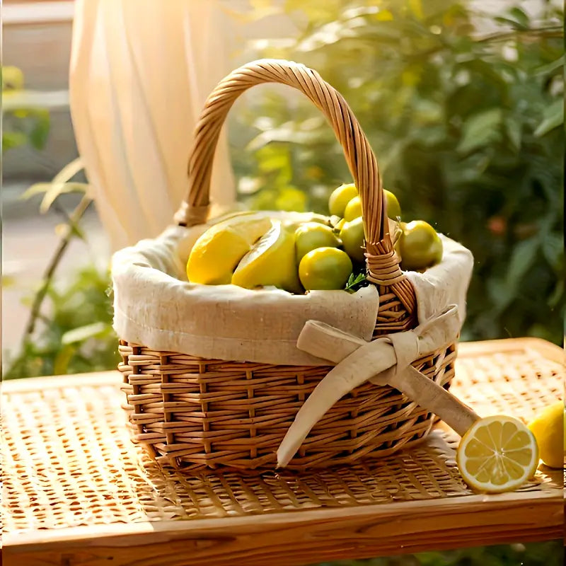 Panier Vintage en Osier Elmwood