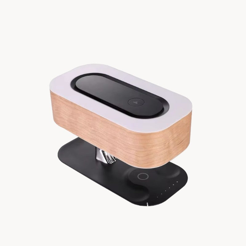 Brume Vinter | Lampe de table moderne – abat-jour en cerisier – luminosité réglable