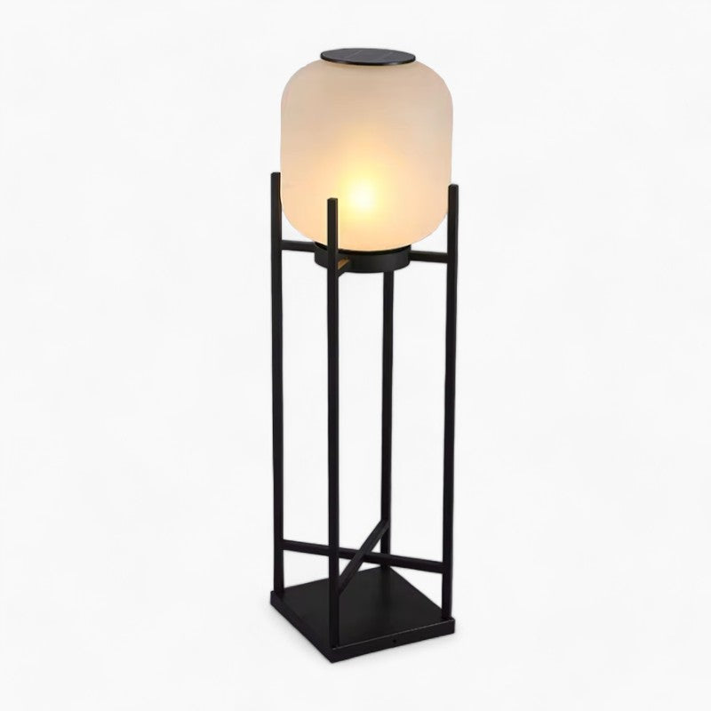 Brume Hem | Lampe sur pied solaire – acier inoxydable – design moderne