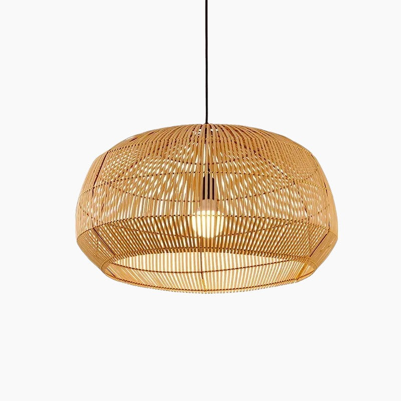 Vendin | Suspension en rotin – style contemporain – ampoule LED compatible
