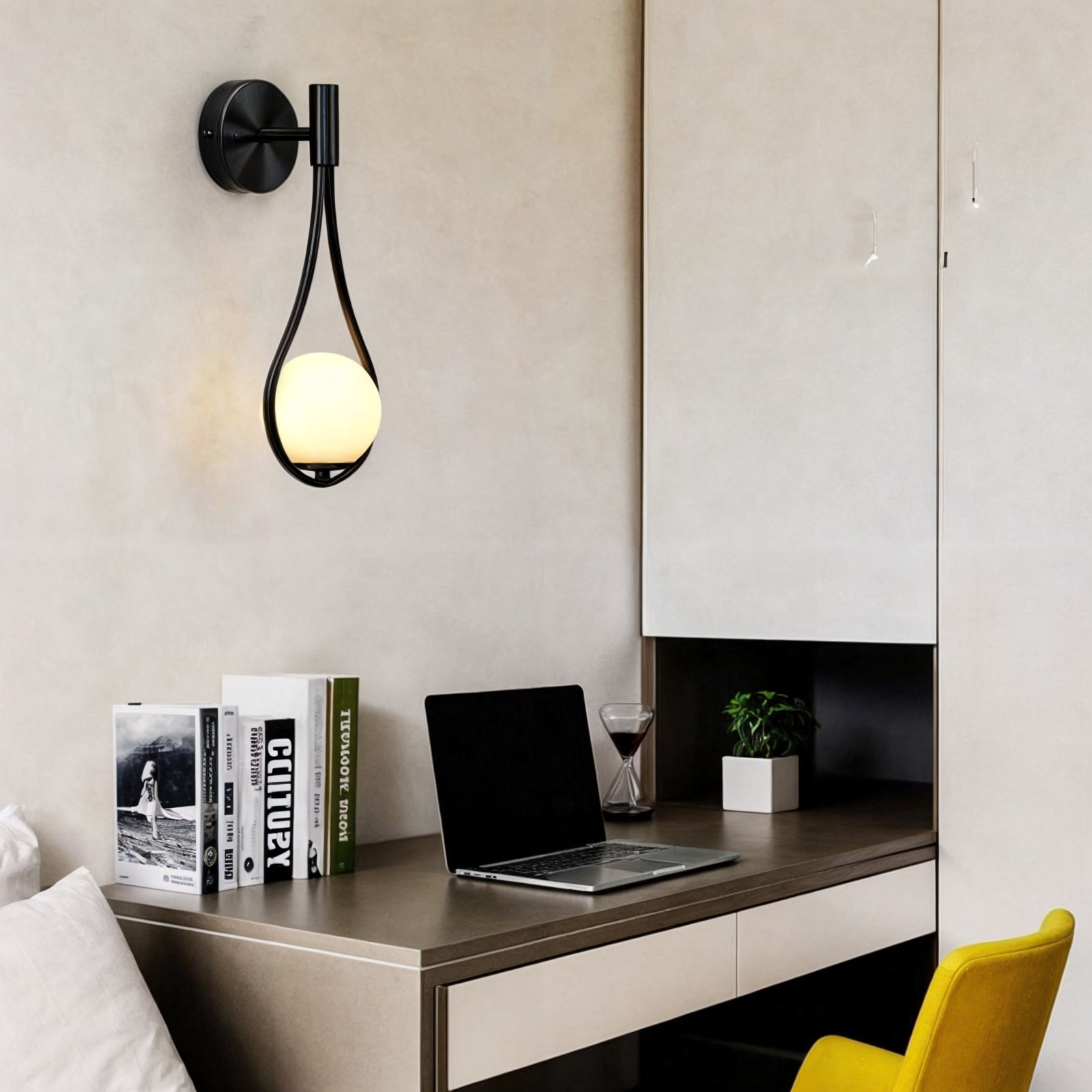 Maison Vinter | Applique murale LED – Design moderne – Noir/Or