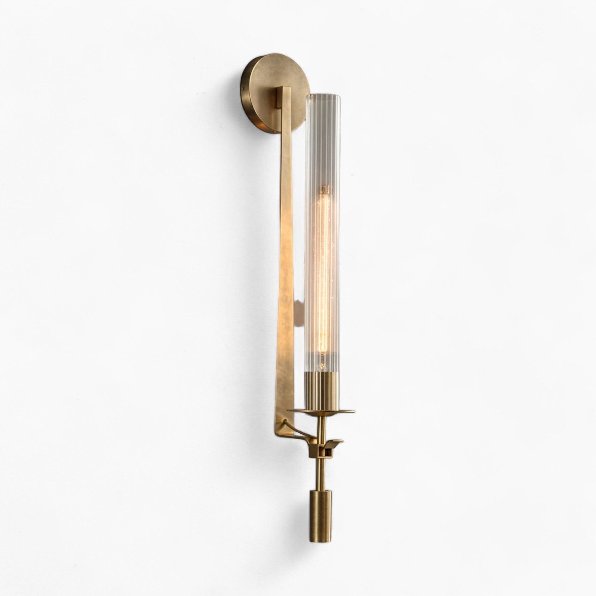 Vinhav | Applique murale moderne – Fer et verre – Éclairage LED