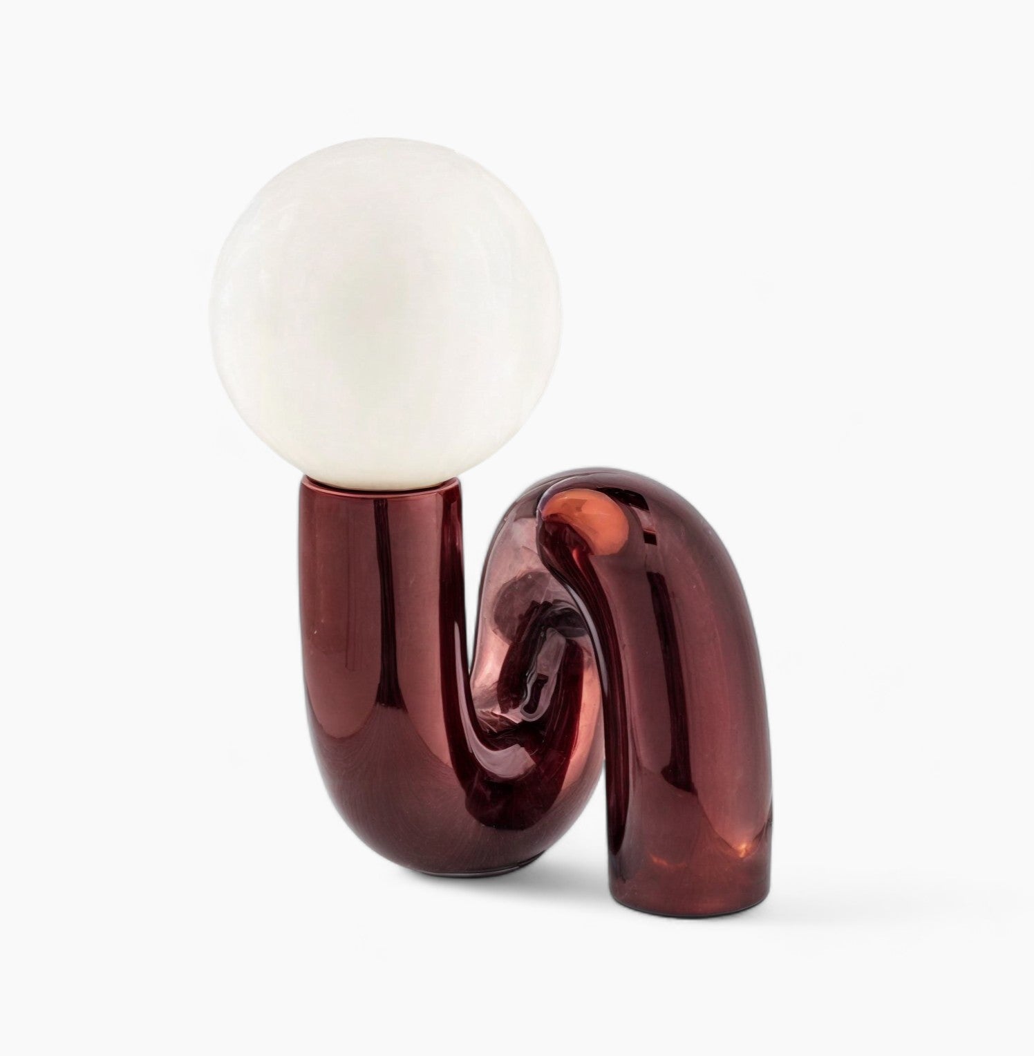 Neige Ljus | Lampe de table LED – abat-jour en verre – design moderne