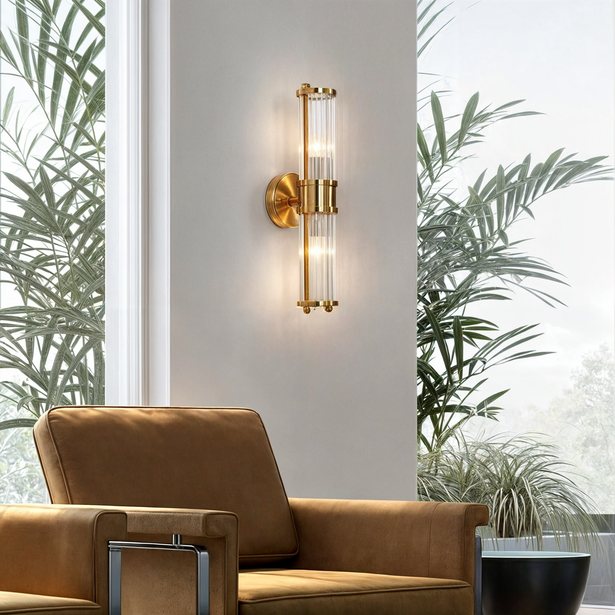 Calme Berg | Appliques Murales de Luxe – Cristal et Cuivre – Style Moderne