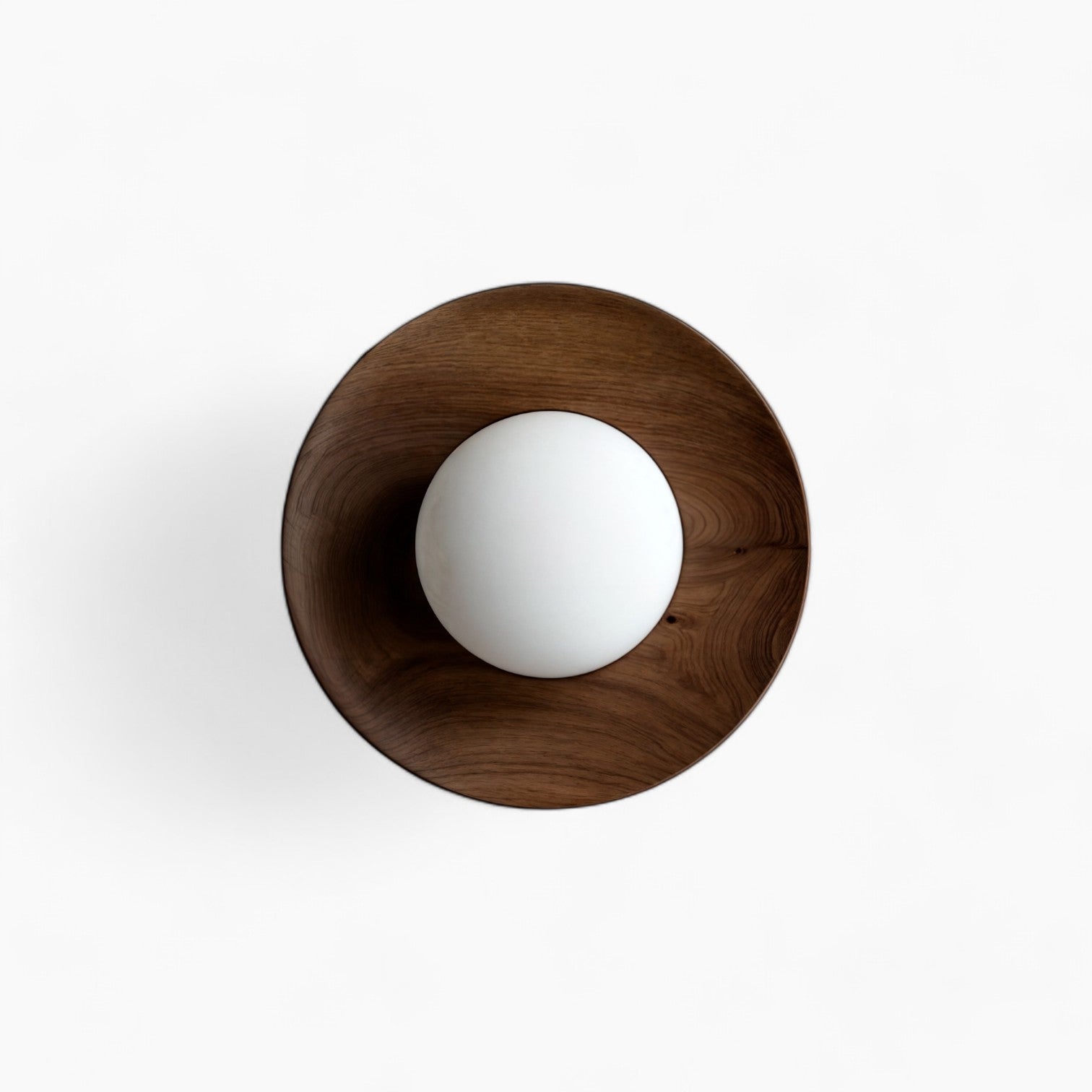 Frieau | Applique murale moderne en bois et verre – Éclairage élégant