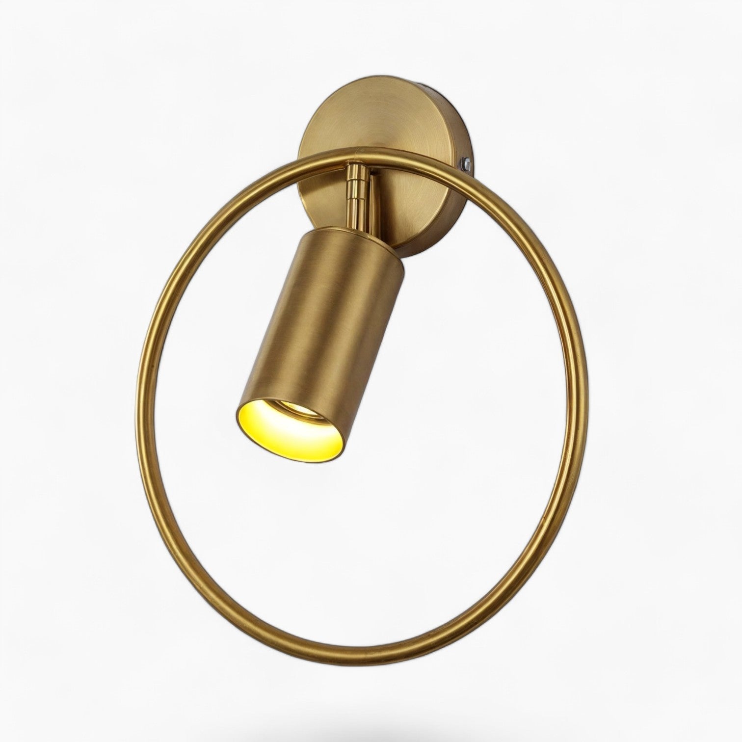Nuit Ro | Applique murale moderne en fer et verre – lumière LED chaude/naturelle