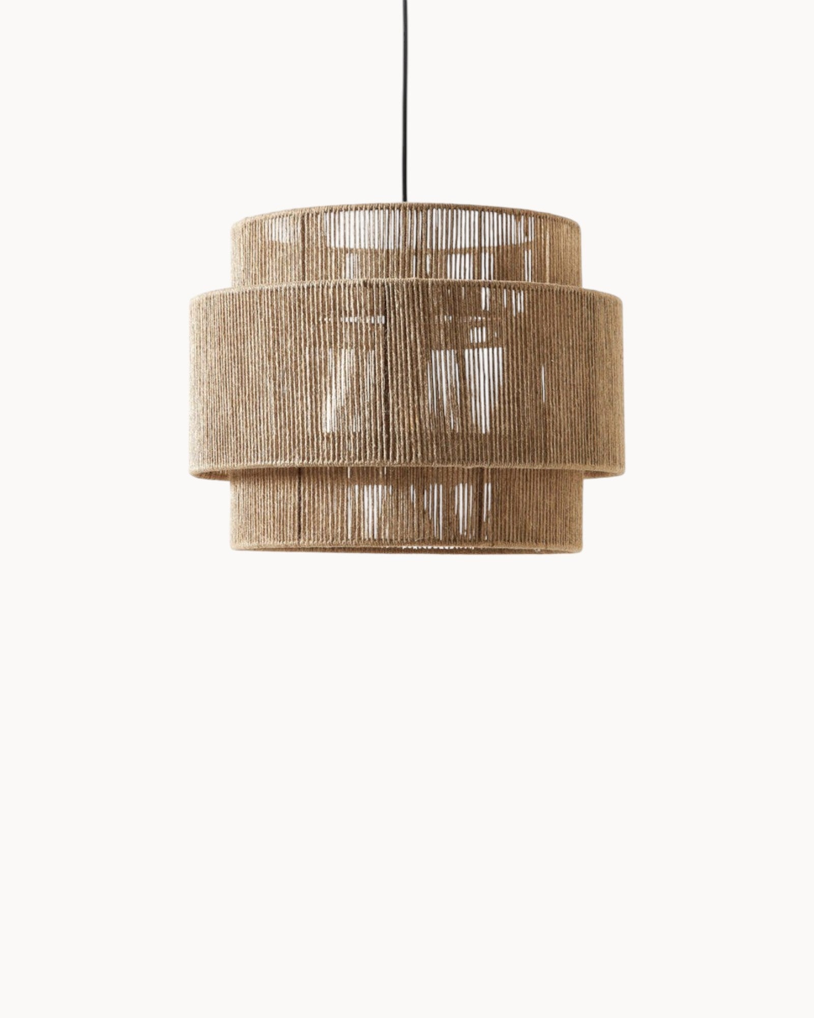 Éclhem | Suspension en jute – design naturel – Ø30 cm, H45 cm