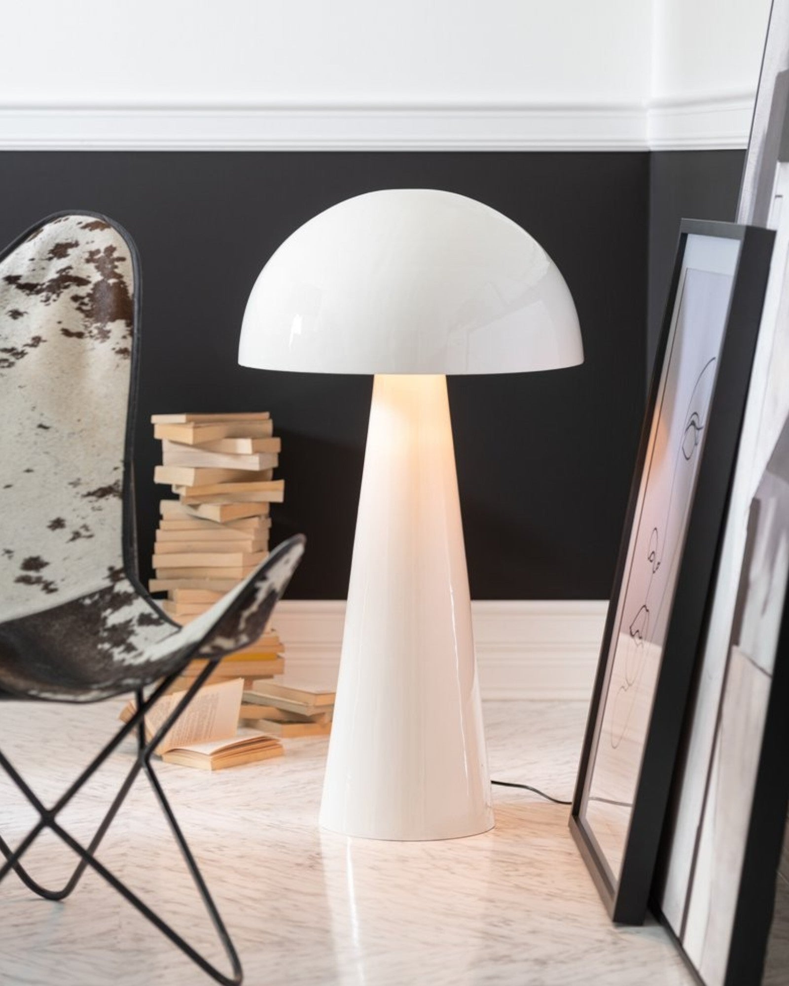 Douce Ljus | Lampe sur pied en métal – Blanc – Élégance moderne